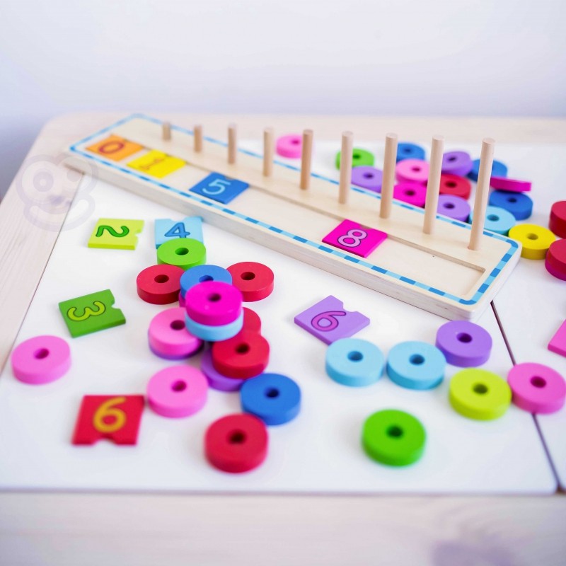 Puzzle For Learning Colors And To Count