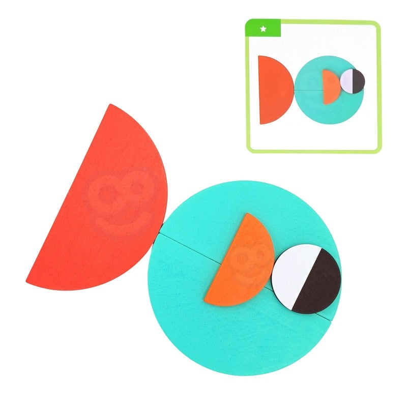 Wooden Montessori shape Puzzle